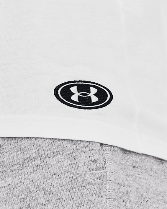 Men's UA Performance Originators Lockertag Graphic T-Shirt, White, pdpMainDesktop image number 3